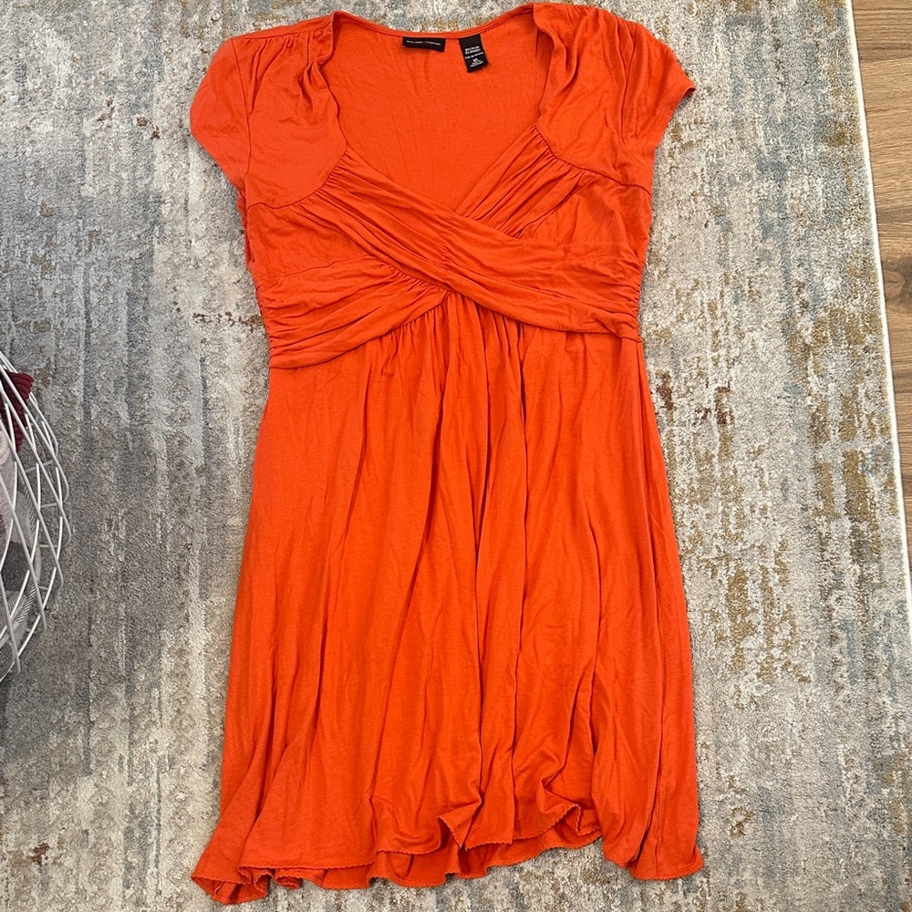 New York & Company Orange Women's Dress